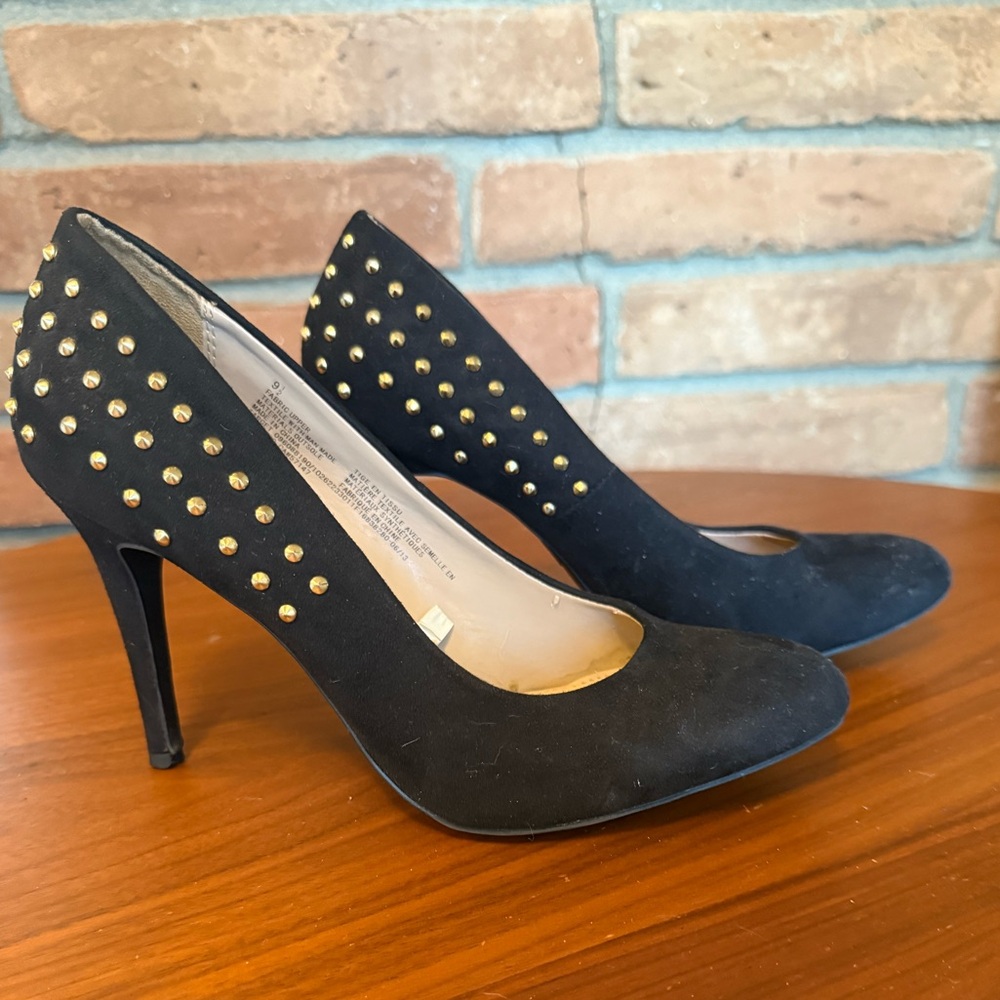 Black Studded Heels